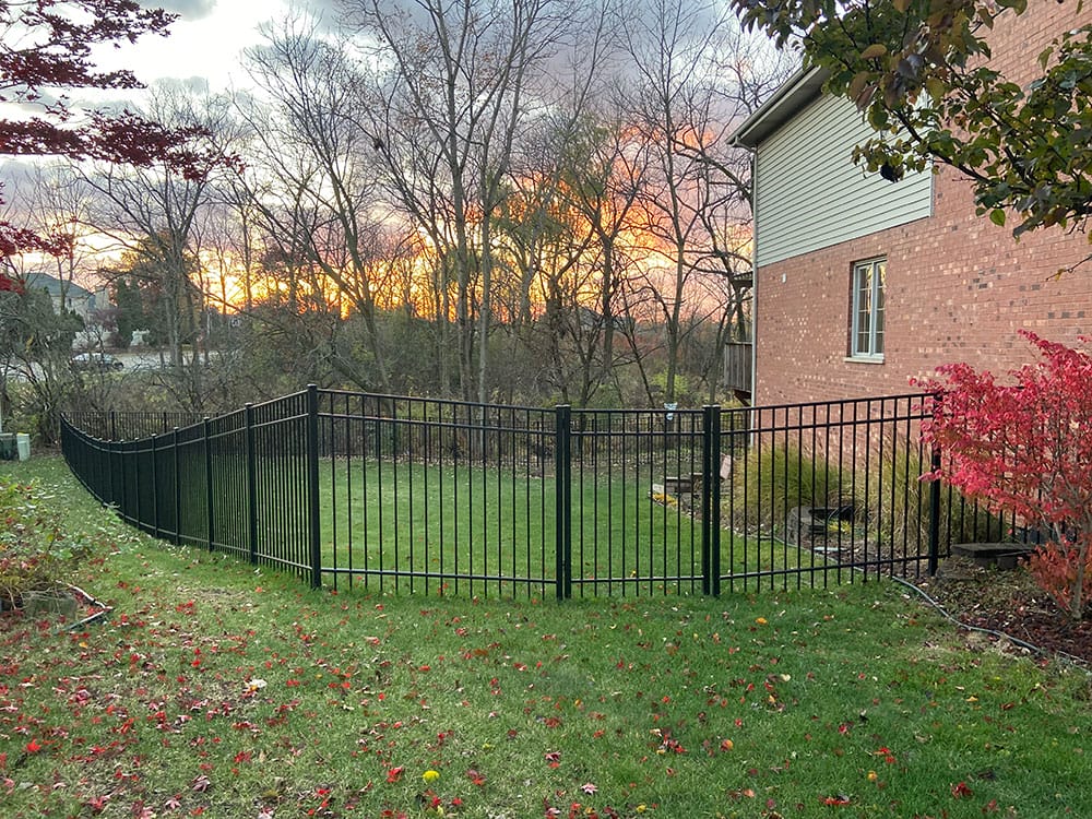 Photo-of-Black-Aluminum-Classic-Fence-5-Foot---Installed-in-Wheaton-Illinois