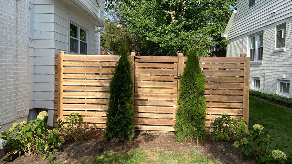 Photo-of-Wood-Horizontal-Fence-6-Foot---Installed-in-Oak-Lawn-Illinois