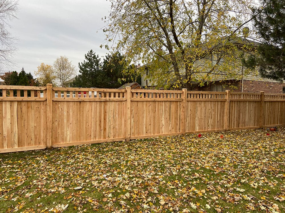 Photo-of-Wood-Privacy-With-Spindle-Fence-6-Foot---Installed-in-Bolingbrook-Illinois
