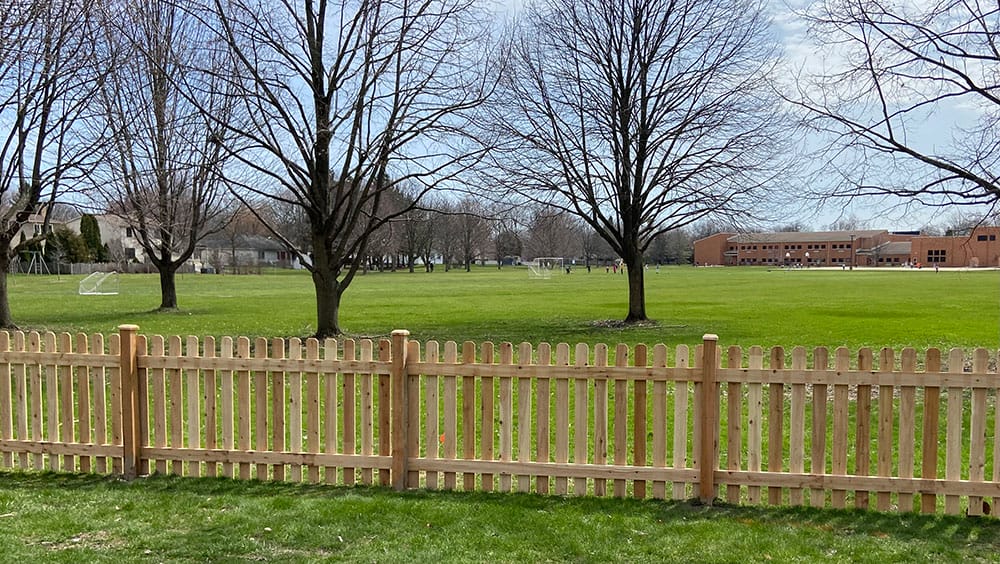 Photo-of-Wood-Spaced-Picket-Fence-4-Foot---Installed-in-Aurora-Illinois