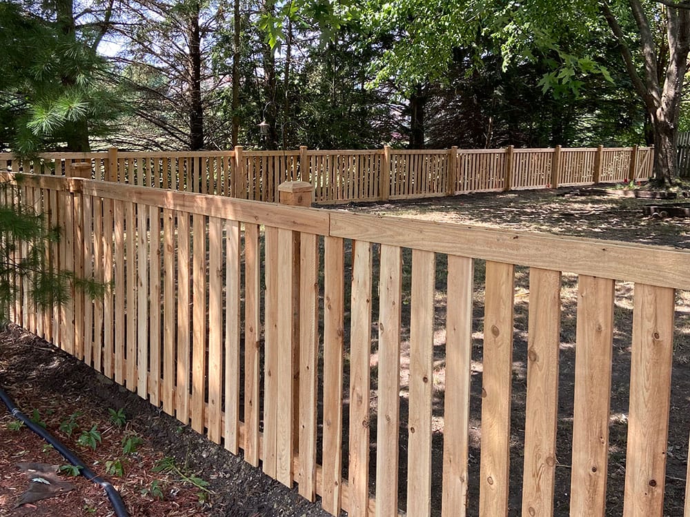 Photo-of-Wood-Spaced-Picket-Fence-4-Foot---Installed-in-Wheaton-Illinois