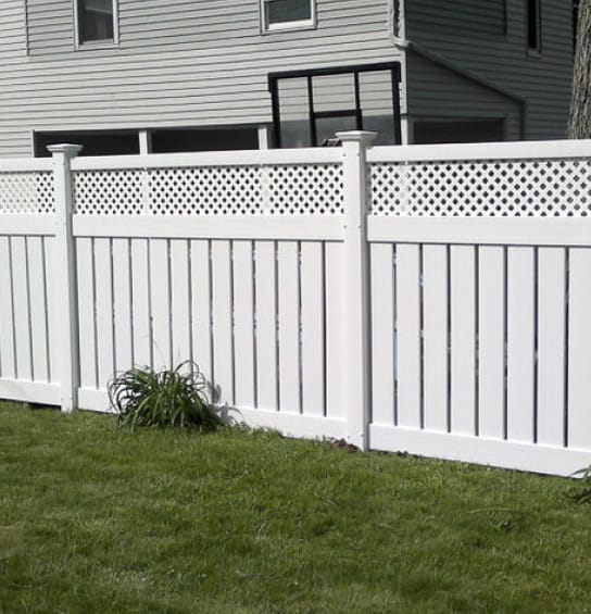 Wood Lattice Fence Install